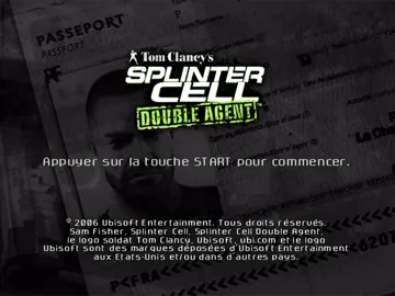 Tom Clancy's Splinter Cell - Double Agent screen shot title